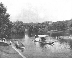 Openbare Tuin en Meer, Boston, VS, ca. 1900 door Unbekannt