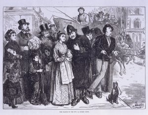 Publieke getuige van de zonsverduistering, Londen, ca. 1870 door Unbekannt