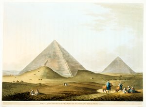Piramides van Gizeh, Egypte, 4e dynastie, Oude Rijk, 26e eeuw v.Chr. 1801