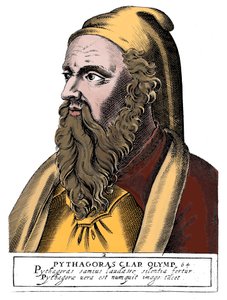 Pythagoras c560 - 480 v.Chr., Griekse filosoof en wetenschapper