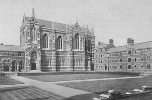 Binnenplaats, Keble College, Oxford, 1904