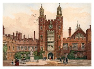 Binnenplaats van Eton College, 1880