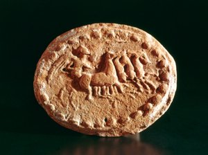 Quadriga, Kerkouane, Tunesië, 3e eeuw v.Chr.