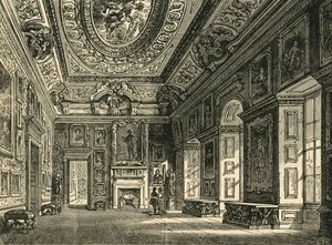 Queen Carolines tekenkamer, Kensington Palace, ca. 1876 door Unbekannt