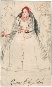 Koningin Elizabeth I van Engeland, 1533-1603 door Unbekannt