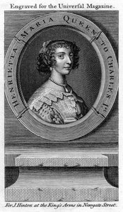 Koningin Henrietta Maria, koningin-gemalin van Karel I door Unbekannt