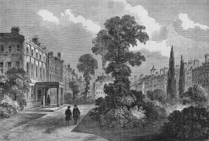Queen Square, Bloomsbury, Londen, 1810-1878 door Unbekannt
