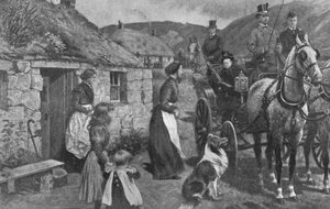 Koningin Victoria en haar Highland Huurders, ca. 1870s, 1901