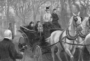 Laatste rit van koningin Victoria, Osborne, 15 januari 1901 door Unbekannt