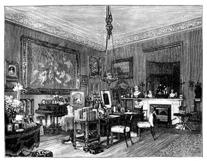 Privé zitkamer van koningin Victoria, Osborne House, Isle of Wight door Unbekannt