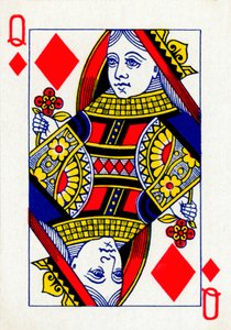 Koningin van Ruiten uit een kaartspel van Goodall & Son Ltd.