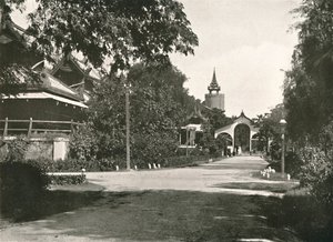 Queens Watch Tower, het Paleis, Mandalay, 1900 door Unbekannt