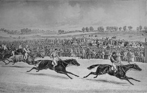Race voor de St. Leger door Unbekannt