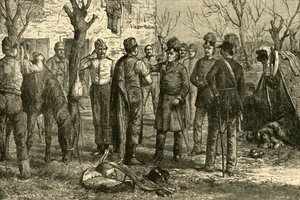 Radetsky na de overwinning bij Novara 1849, 1890 door Unbekannt