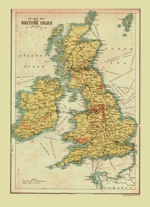 Spoorkaart van de Britse Eilanden