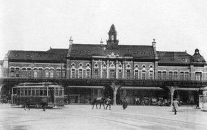 Treinstation van Yokohama, Japan, 20e eeuw