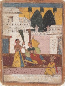 Ramkali Ragini: Pagina uit een Verspreide Ragamala Serie