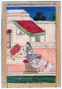 Ramkali Ragini, Ragamala Album, School van Rajasthan door Unbekannt