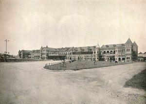 Rangoon treinstation, 1900 door Unbekannt