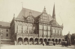 Stadhuis in Bremen door Unbekannt