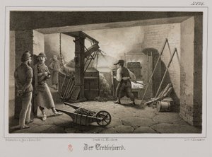 Grondstoffenverwerking, metallurgie gieterij, Duitsland, ca. 1851
