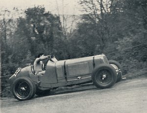 Raymond Mays E.R.A. breekt het record, de Shelsey Walsh Hill Climb