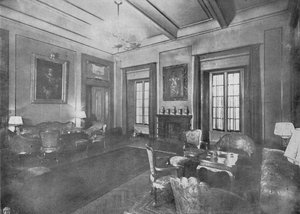 Ontvangstruimte voor het bezoek van koning Victor Emmanuel III en koningin Elena van Italië aan Caïro, ca. 1933 door Unbekannt
