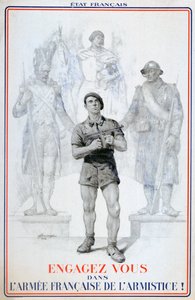 Wervingsposter voor het Franse Leger van de Wapenstilstand, 1940-1942 door Unbekannt