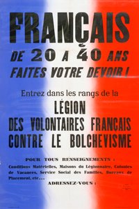 Wervingsposter voor het Legioen van Franse Vrijwilligers, 1941-1944