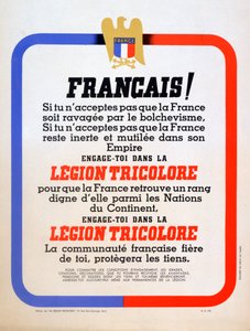 Wervingsposter voor de Vichy Franse Légion Tricolore