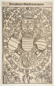 Recto: Wapen van Maximiliaan I als Koning van de Romeinen, verso: Wapen van Florian