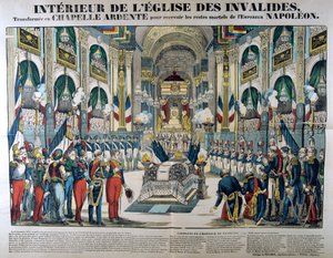 Resten van Napoleon I worden naar Les Invalides in Parijs gebracht, 15 december 1840, 19e eeuw door Unbekannt