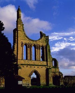 Resten van de gevel, Byland Abbey, North Yorkshire (foto) door Unbekannt