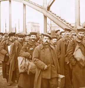 Terugkeer van soldaten uit Elzas-Lotharingen, ca. 1914-ca. 1918 door Unbekannt