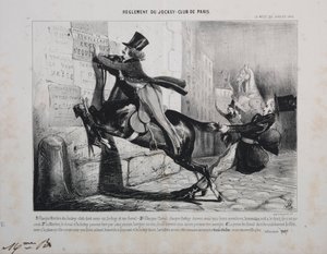 Reglement van de Jockey Club de Paris: Elk lid van de Jockey Club moet een jockey hebben..., 1800s door Unbekannt