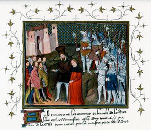 Richard II overgedragen door Bolingbroke aan de burgers van Londen door Unbekannt