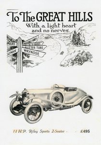 Riley MPH 2-Zitter Sport, ca. 1920s door Unbekannt