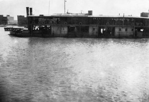 Rivierboot op de Tigris, Mosul, Mesopotamië, 1918