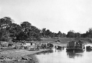 Rivierscène, Rio Corrientes, Paraguay, 1911 door Unbekannt