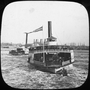 Rivierstoomboot, VS, eind 19e of begin 20e eeuw