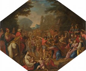 Weg naar Calvarie, 1615-1620 door Unbekannt