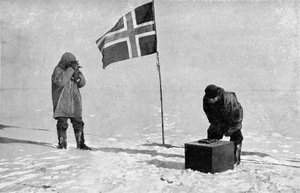 Roald Engelbrecht Gravning Amundsen 1872-1928, Noorse ontdekkingsreiziger, op de Zuidpool door Unbekannt