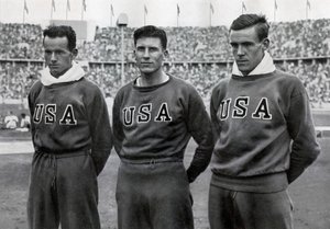 Robert Clark, Glenn Morris, John Parker, Amerikaanse tienkampers, Olympische Spelen Berlijn door Unbekannt