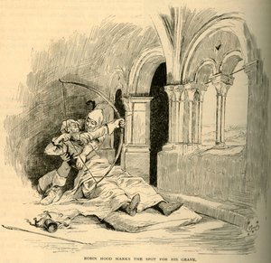 Robin Hood markeert de plek voor zijn graf, 1883