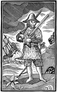 Robinson Crusoe, chapbook snede, 18e eeuw 1964