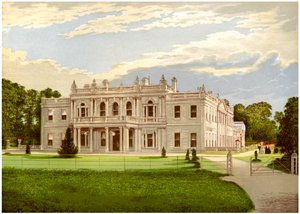Rolleston Hall, Staffordshire, huis van Baronet Mosley, ca. 1880 door Unbekannt