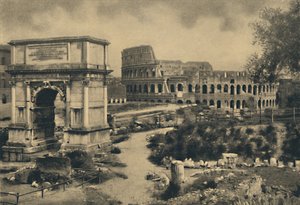 Rome - Boog van Titus - Het Colosseum, 1910