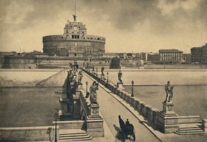 Rome - Brug en kasteel van St. Angelo door Unbekannt