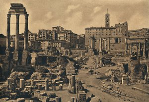 Roma - Het Romeinse Forum en de Capitoolheuvel, 1910
