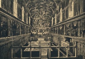 Rome - Vaticaanpaleis - De Sixtijnse Kapel, gesticht door Sixtus IV in 1483, 1910 door Unbekannt